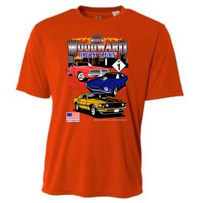 Woodward Timeless Cruisin 2024 Car Cruise Cooling Performance Crew T-Shirt