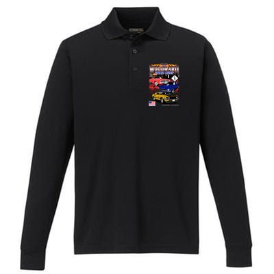 Woodward Timeless Cruisin 2024 Car Cruise Performance Long Sleeve Polo