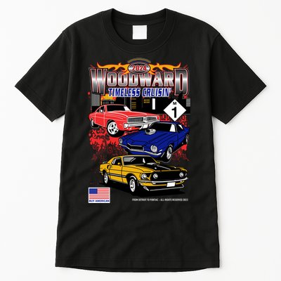 Woodward Timeless Cruisin 2024 Car Cruise Tall T-Shirt