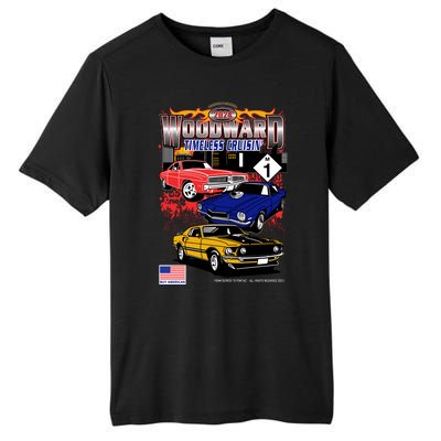 Woodward Timeless Cruisin 2024 Car Cruise Tall Fusion ChromaSoft Performance T-Shirt