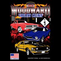 Woodward Timeless Cruisin 2024 Car Cruise Zip Tote Bag