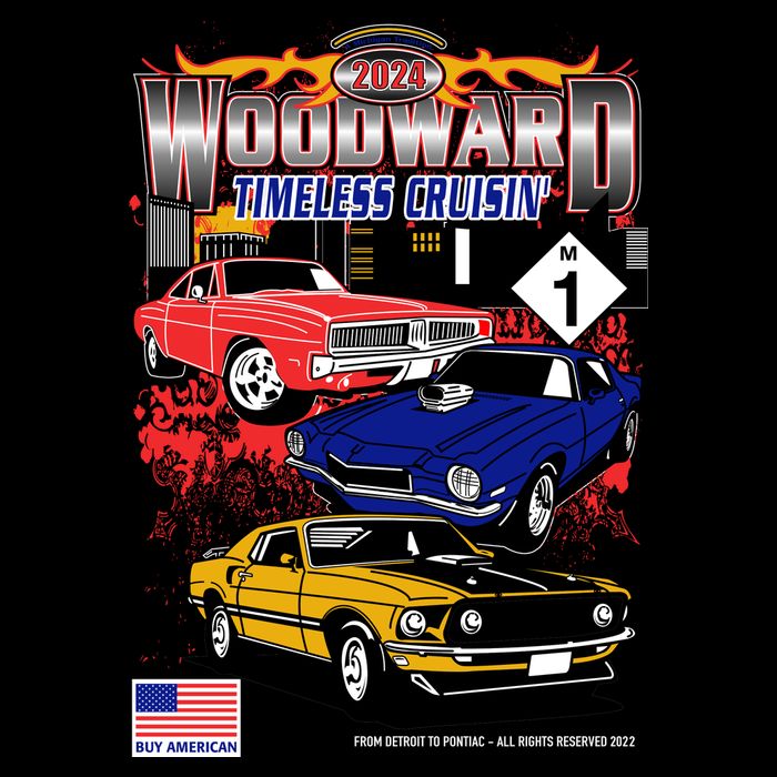 Woodward Timeless Cruisin 2024 Car Cruise Zip Tote Bag