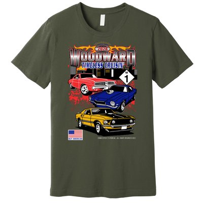 Woodward Timeless Cruisin 2024 Car Cruise Premium T-Shirt