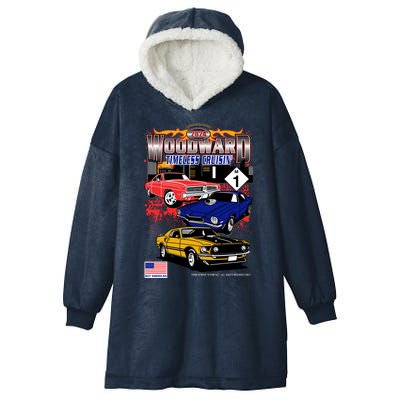 Woodward Timeless Cruisin 2024 Car Cruise Hooded Wearable Blanket