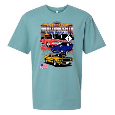 Woodward Timeless Cruisin 2024 Car Cruise Sueded Cloud Jersey T-Shirt