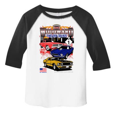 Woodward Timeless Cruisin 2024 Car Cruise Toddler Fine Jersey T-Shirt