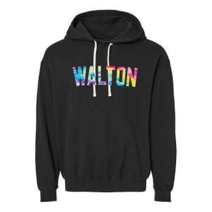 Walton Tie Dye Colorful Design Garment-Dyed Fleece Hoodie