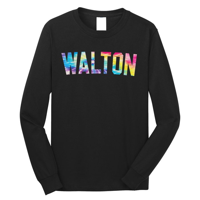 Walton Tie Dye Colorful Design Long Sleeve Shirt