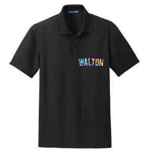 Walton Tie Dye Colorful Design Dry Zone Grid Polo