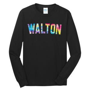 Walton Tie Dye Colorful Design Tall Long Sleeve T-Shirt