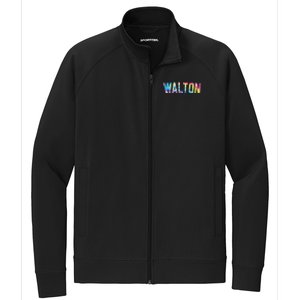 Walton Tie Dye Colorful Design Stretch Full-Zip Cadet Jacket