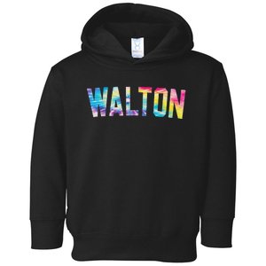 Walton Tie Dye Colorful Design Toddler Hoodie