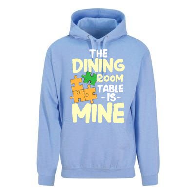 Womens The Dining Room Table Is Mine For Jigsaw Puzzle Players Unisex Surf Hoodie