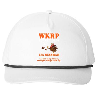 WKRP Thanksgiving Day Turkey Drop Snapback Five-Panel Rope Hat