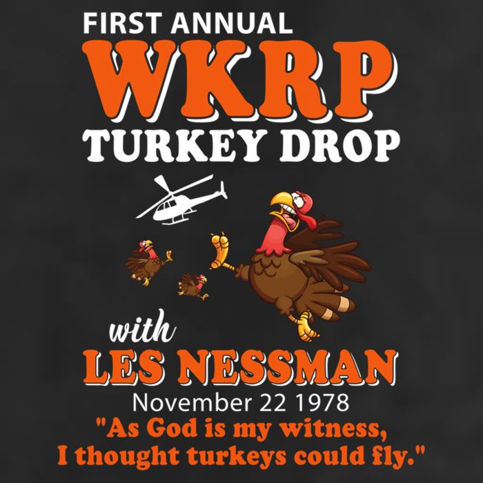 WKRP Thanksgiving Day Turkey Drop Adult Drive Performance Visor