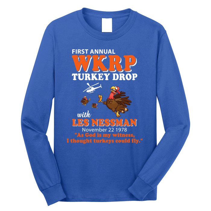 WKRP Thanksgiving Day Turkey Drop Long Sleeve Shirt