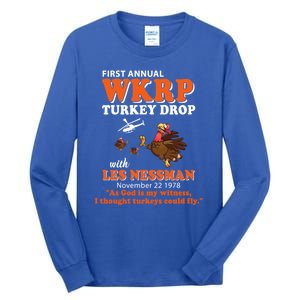 WKRP Thanksgiving Day Turkey Drop Tall Long Sleeve T-Shirt