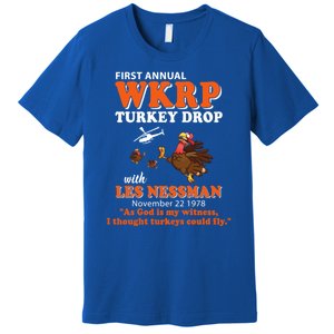 WKRP Thanksgiving Day Turkey Drop Premium T-Shirt