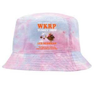 WKRP Thanksgiving Day Turkey Drop Tie-Dyed Bucket Hat