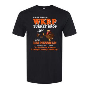 WKRP Thanksgiving Day Turkey Drop Softstyle CVC T-Shirt