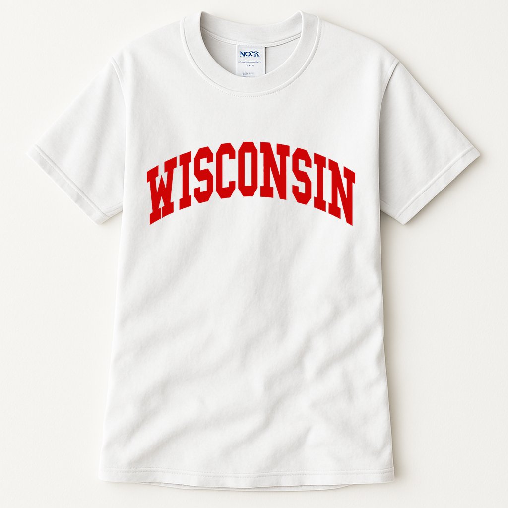 Wisconsin Throwback Design Tall T-Shirt