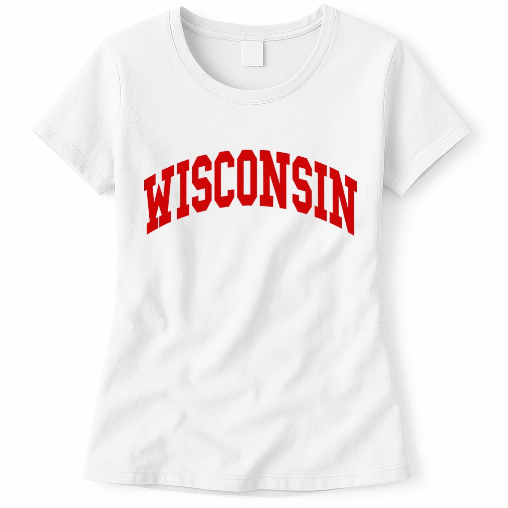 Wisconsin Throwback Design Womens T-Shirt