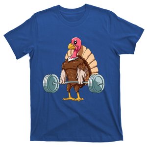 Weightlifting Turkey Deadlifting Thanksgiving Turkey Gym T-Shirt