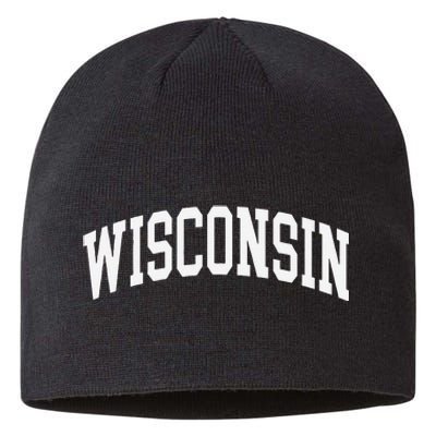 Wisconsin Throwback Design Classic Sustainable Beanie