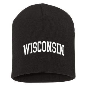 Wisconsin Throwback Design Classic Short Acrylic Beanie