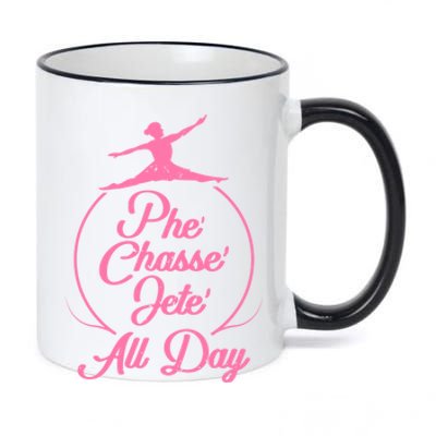 Wo Tap Dancer Dancing Ballet Phe Chasse Jete All Day Gift 11oz Black Color Changing Mug