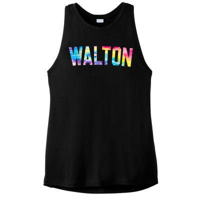 Walton Tie Dye Ladies PosiCharge Tri-Blend Wicking Tank