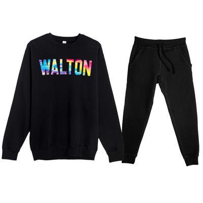 Walton Tie Dye Premium Crewneck Sweatsuit Set