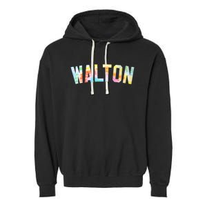 Walton Tie Dye Tees Honored Walton 2024 Tie Dye Warmups Garment-Dyed Fleece Hoodie