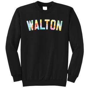 Walton Tie Dye Tees Honored Walton 2024 Tie Dye Warmups Sweatshirt