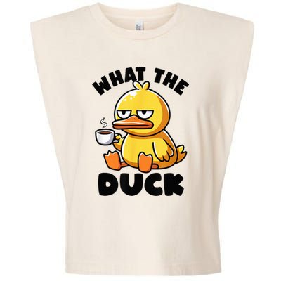 What The Duck Owner I Love Ducks Lover Funny Rubber Duck Garment-Dyed Women's Muscle Tee