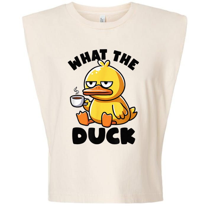 What The Duck Owner I Love Ducks Lover Funny Rubber Duck Garment-Dyed Women's Muscle Tee