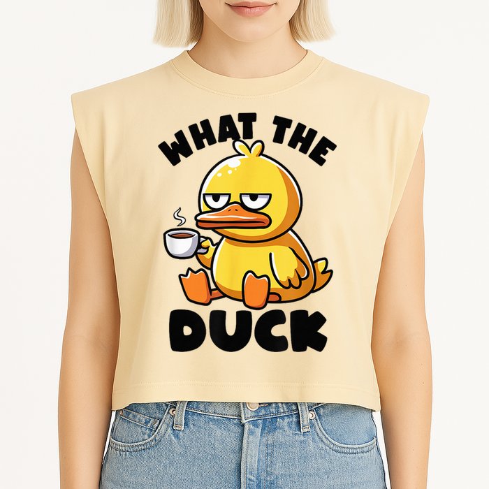 What The Duck Owner I Love Ducks Lover Funny Rubber Duck Garment-Dyed Women's Muscle Tee