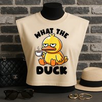 What The Duck Owner I Love Ducks Lover Funny Rubber Duck Garment-Dyed Women's Muscle Tee