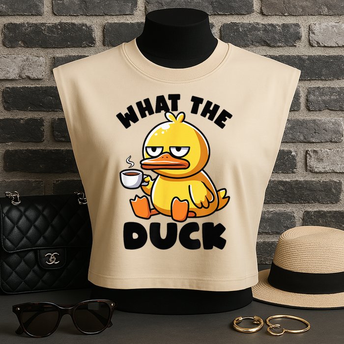 What The Duck Owner I Love Ducks Lover Funny Rubber Duck Garment-Dyed Women's Muscle Tee