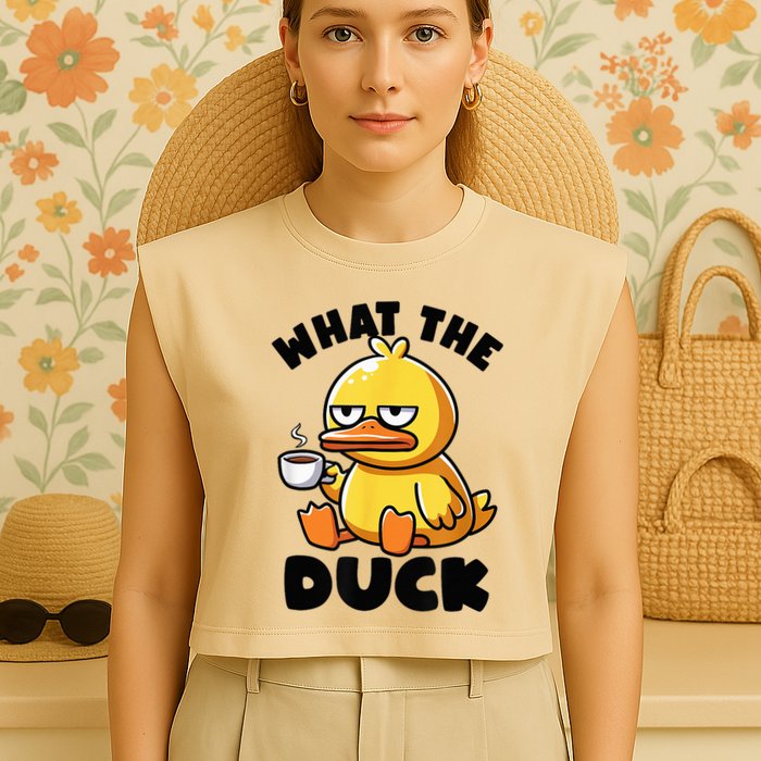 What The Duck Owner I Love Ducks Lover Funny Rubber Duck Garment-Dyed Women's Muscle Tee