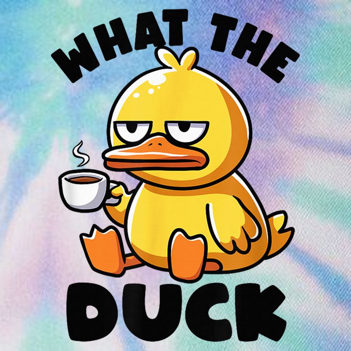 What The Duck Owner I Love Ducks Lover Funny Rubber Duck Legacy Tie Dye Trucker Hat