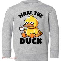 What The Duck Owner I Love Ducks Lover Funny Rubber Duck Toddler Sweatshirt