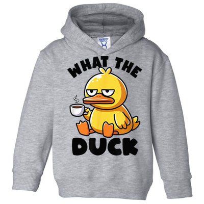 What The Duck Owner I Love Ducks Lover Funny Rubber Duck Toddler Hoodie