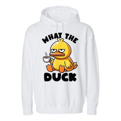 What The Duck Owner I Love Ducks Lover Funny Rubber Duck Garment-Dyed Fleece Hoodie