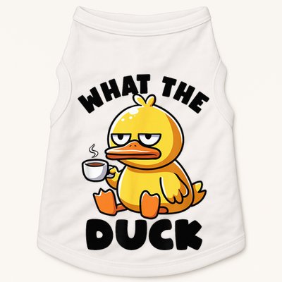 What The Duck Owner I Love Ducks Lover Funny Rubber Duck Doggie Tank