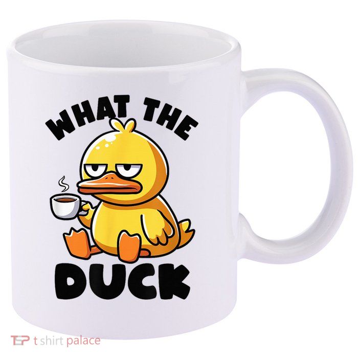 What The Duck Owner I Love Ducks Lover Funny Rubber Duck 11oz C Handle Ceramic Mug