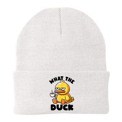 What The Duck Owner I Love Ducks Lover Funny Rubber Duck Beanie