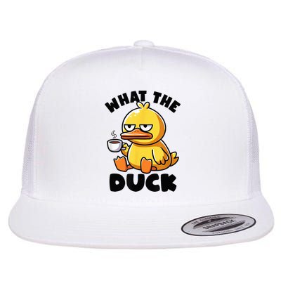 What The Duck Owner I Love Ducks Lover Funny Rubber Duck Flatbill Hat