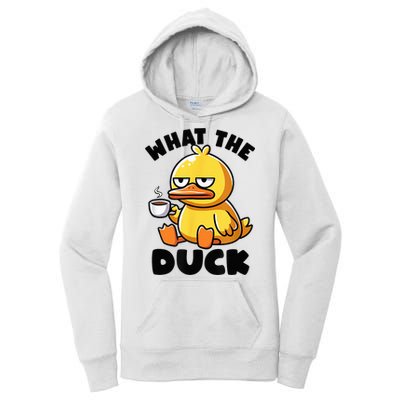 What The Duck Owner I Love Ducks Lover Funny Rubber Duck Women's Pullover Hoodie