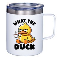What The Duck Owner I Love Ducks Lover Funny Rubber Duck 12oz Stainless Steel Coffee Mug
